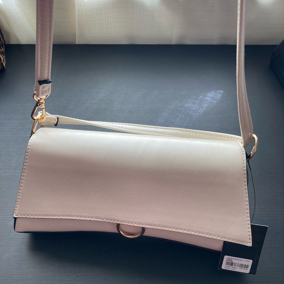 Hourglass Cream Color Purse, Forever 21, NEW - Picture 5 of 6
